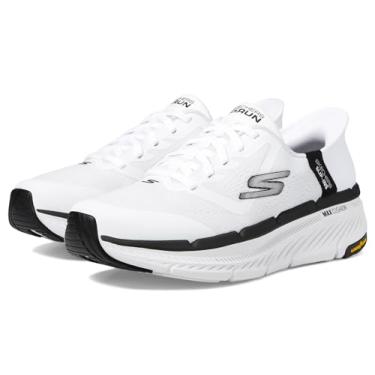 Imagem de Skechers Tênis masculino Max Cushion Premier 2.0 Ascendant II sem cadarço, Branco/preto, 40