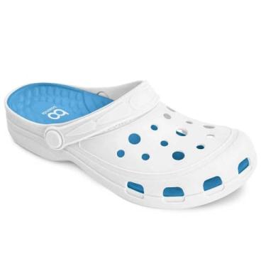 Imagem de Sandália Babuche Feminino Fantasy Branco Azul Boaonda 1402-100-002