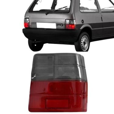 Imagem de Lanterna Traseira Uno 1984 Ate 2004 Ld Rubi Com Re Fume Lente 84122