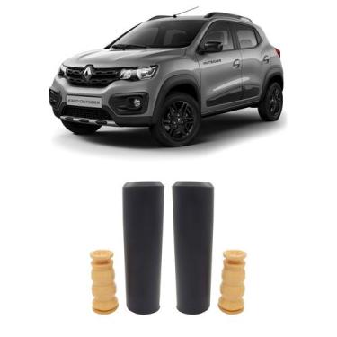 Imagem de Kit Parcial Batente Coifa Traseiro Kwid Outsider 20 21 22 - Auto Flex