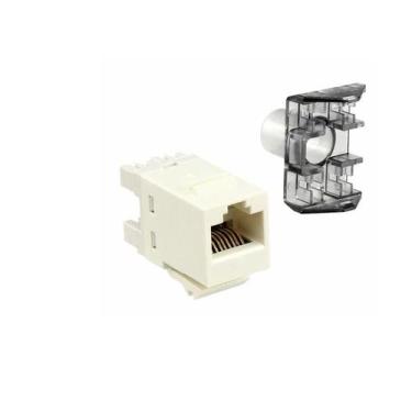 Imagem de Keystone Jack Femea Amp/Commscope Cat6E Branco 1375055-3