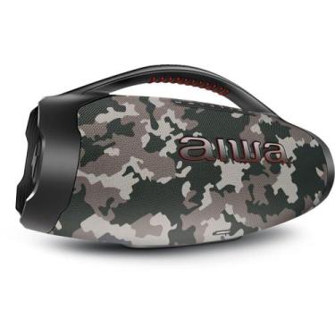 Imagem de Caixa de Som Boombox Plus AIWA BBS-01-BG 200W BT 30H IP66 USB Cinza
