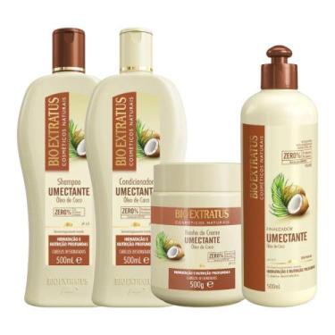Imagem de Kit 1 Shamp 1 Cond 1 Banho Umectante 500 ml + 1 Finalizador 500ml - BI