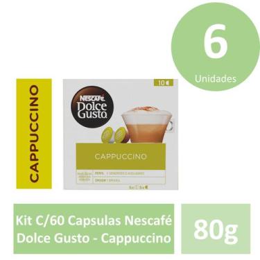 Imagem de Kit C/60 Capsulas Nescafé Dolce Gusto - Cappuccino