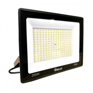 Imagem de Refletor De Led Opalux 200W. 6500K. 16000Lm Ip66 Preto Bivolt, Preto