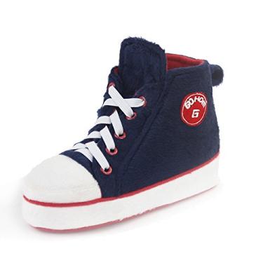 Imagem de Botas de chinelo Gohom para homens quentes inverno aconchegante interior tênis pantufa casa botas, 1 Pair Navyblue, 6