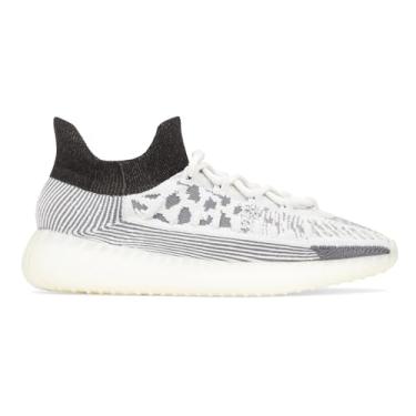 Imagem de adidas Yeezy 350 V2 Cmpct Tênis masculino sem cadarço casual - branco, Branco ardósia/branco ardósia/branco ardósia, 9