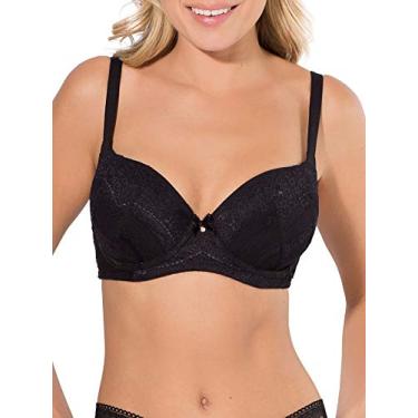 Imagem de Smart & Sexy Sutiã feminino Perfect Demi, Matiz preta (renda/micro), 40C