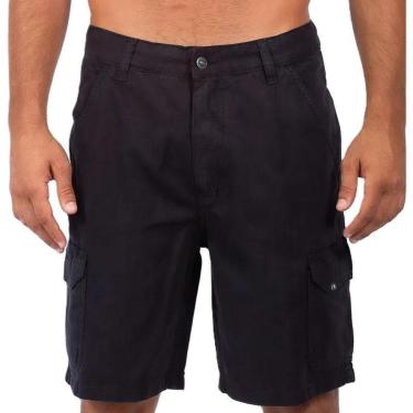Imagem de Bermuda Rip Curl Passeio Cargo Plus Size Preta Masculina-Masculino