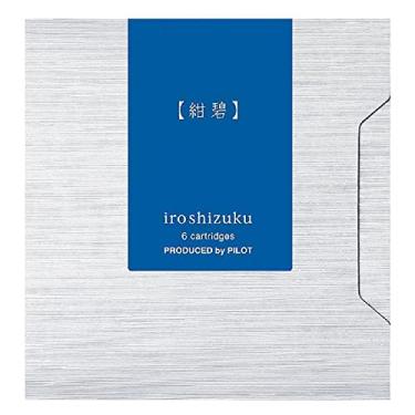 Imagem de Pilot Iroshizuku Fountain Pen Ink Cartridges Kon-peki (Cerulean Blue) 6 Pieces IRF-6S-KO with Kanji Love Sticker