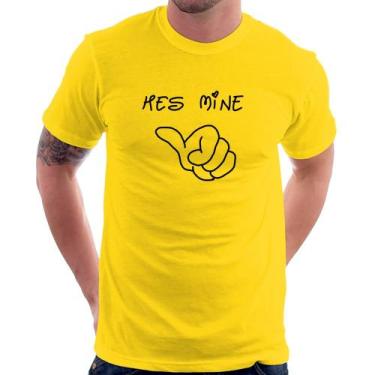 Imagem de Camiseta He's Mine - Foca na Moda, Amarelo, G