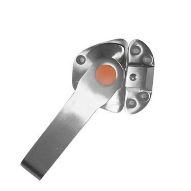 Imagem de Puxador de porta de armário a vapor de aço inoxidável refrigerador a vapor trava de porta vaporizador maçaneta de porta de armário acessórios de cozinha (esquerda)