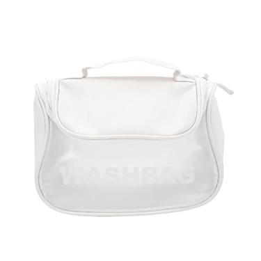 Imagem de Necessaire Feminina Viagem Gancho Mala Organizadora Pendurar (Branco)