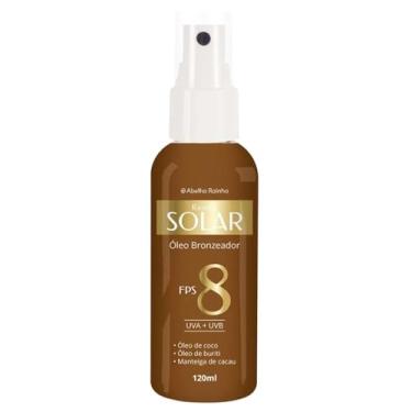 Imagem de Óleo Bronzeador FPS 8, UVA + UVB, Abelha Rainha, com Óleo de Coco, Buriti e Manteiga de Cacau, 120ml