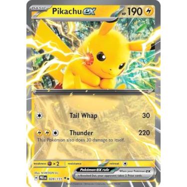 Imagem de Pokemon - Pikachu ex 028/131 – Prismatic Evolutions – Double Rare – Foil - Single Card