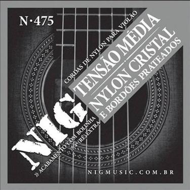 Imagem de Encordoamento Violão Nylon-cristal-prateada Tensão Media Nig - 4ª Corda (ré) Extra - N475
