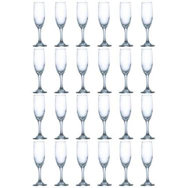 Imagem de Conjunto 24 Taças Vidro 180ml Espumante Luxo Festas, Taça champagne