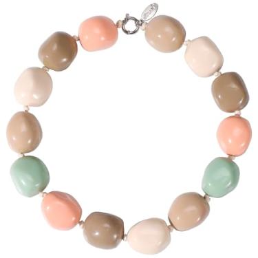 Imagem de Bocar Colares grossos femininos irregulares com contas de resina grandes, bijuterias, presentes, standard, Resina, Sem Pedra Preciosa