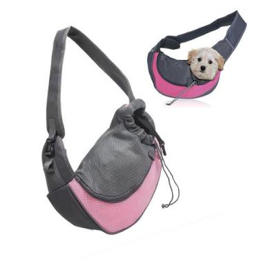 Imagem de Bolsa Canguru Cachorro Gato Cao Pet Animal de Estimaçao Mochila Carreg