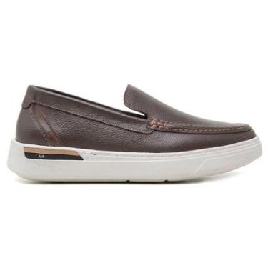 Imagem de Sapato Jota Pe Casual Marrom Em Couro Air Sonic 89450-Masculino