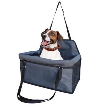 Imagem de Cadeira de Transporte Pet Para Carro Dobrável Com Cinto de Segurança Assento Viagem Para Cachorros Gatos Até 15kg