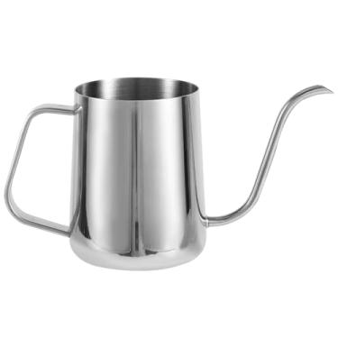 Imagem de Regador de Plantas, 600ml Aço Inoxidável Vaso de Água com Bico Longo e Curvo para Plantas De casa Bonsai Suculentas Flores (Cor Aço)