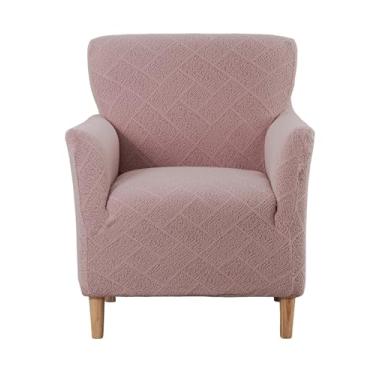 Imagem de CRFATOP 1 capa de cadeira elástica com braços, acento jacquard, poltrona, flor, macia, banquete, poltrona, capas laváveis para sala de estar, escritório, recepção, leitura, sofá, B22