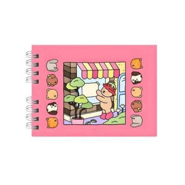 Imagem de Livro de Colorir Rosa Capa Dura Wide-0 com 48 Desenhos