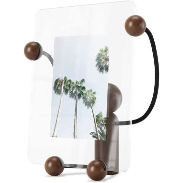 Imagem de Porta Retrato de Mesa Woody Grande Large Escuro Umbra