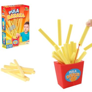 Imagem de Jogo Pula Batata Puxa Batatinha Frita Para Crianças Brinquedo Educativo Interativo 14x8cm