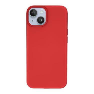 Imagem de Capinha Silicone Aveludado para iPhone 14 Plus - GCM, Vermelho