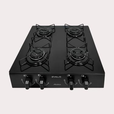 Imagem de Fogão Cooktop Asiático Vidro 4 Bocas Braslar