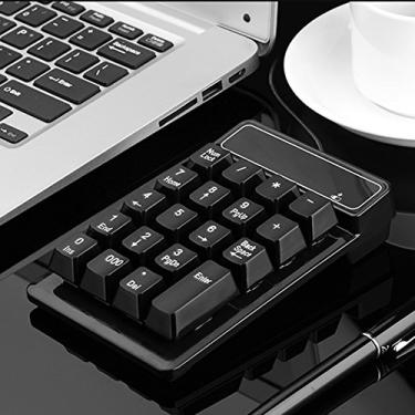 Imagem de Teclado numérico, teclado numérico USB com toque mecânico com 000 teclas para contabilidade, entrada de dados e Excel, teclado com 19 teclas com fio para laptop, desktop, Plug and Play