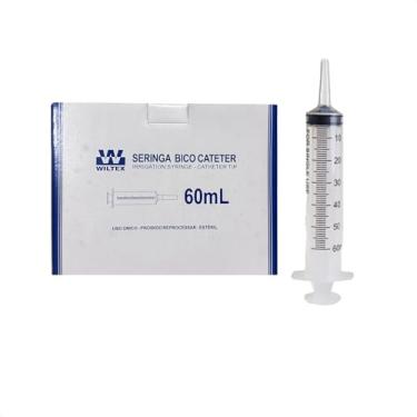 Imagem de Kit com 25 Seringas 60ml Desc sem agulha Bico Cateter