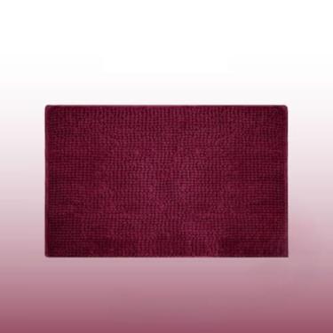 Imagem de Tapete Grande para Banheiro 50x100cm Antiderrapante em Microfibra Luxo – Super Absorvente, Macio e Durável(Vermelho Bordô,2)