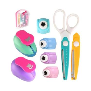 Imagem de Conjunto Criativo De 8 Furadores Para Scrapbooking E Cartões De Aniver