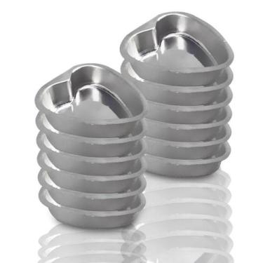 Imagem de Forma Pão de Mel Coração Fundo Fixo nº 2 (7,6x2,3cm) - 12 unidades - F