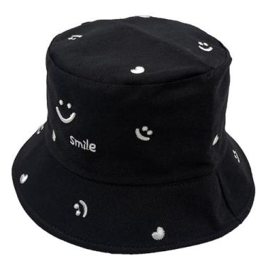 Imagem de Bucket Hat Smiles Sun Hat unissex para mulheres, homens, adolescentes 
