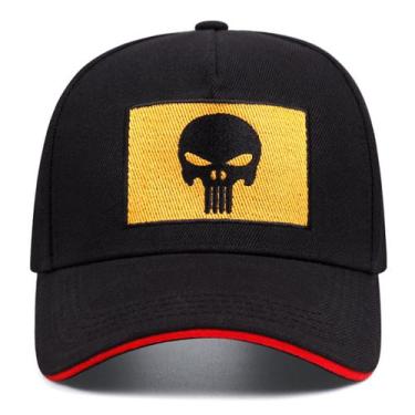 Imagem de Boné de beisebol Punishers Anime Snapback, algodão preto - Yiweisai