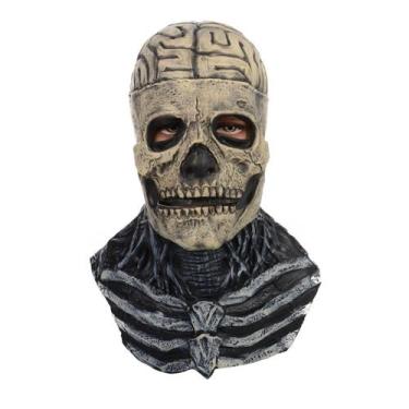 Imagem de Máscara de cosplay Residents Mouth Moves Skull Halloween Latex - yiwei