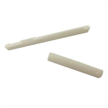 Imagem de Kit rastilho custon sound nut 43mm p/guitarra/violao aço 100% osso - N