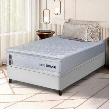 Imagem de Cama Box Baú Luanda Espuma D28 Solteiro 88x188 King House