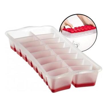 Imagem de Forma De Gelo Silicone Com Fundo Flexível 16 Cubos Sanremo