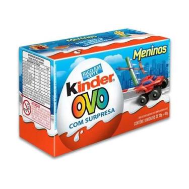 Imagem de Chocolate Kinder Ovo Meninos Ferrero 40g (2x20g)