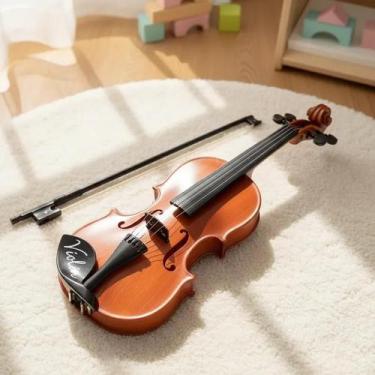 Imagem de Violino de Brinquedo Musical Infantil 42cm 4 Cordas e Arco - Yeet