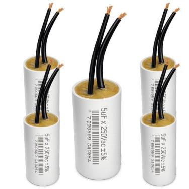 Imagem de Kit 5 capacitor 5x250v 2 fios metalizado tri - TRIO