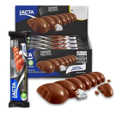 Imagem de Chocolate Diamante Negro Lacta Kit Display 12 Barrinhas 28g