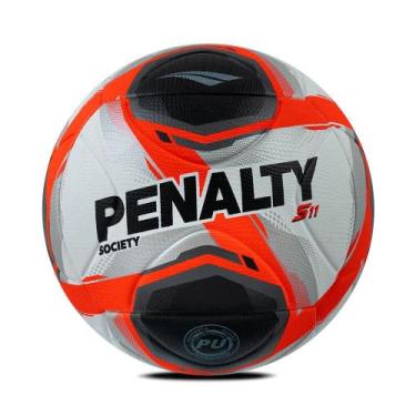 Imagem de Bola De Futebol Society Penalty S11 R2 XXV, Preto, Laranja
