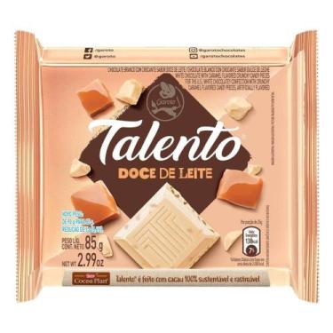 Imagem de Chocolate Garoto Talento Branco Doce de Leite 85g - Embalagem com 12 U