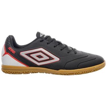 Imagem de Tênis Futsal Umbro Attak III Masculino, Preto, Vermelho, 42